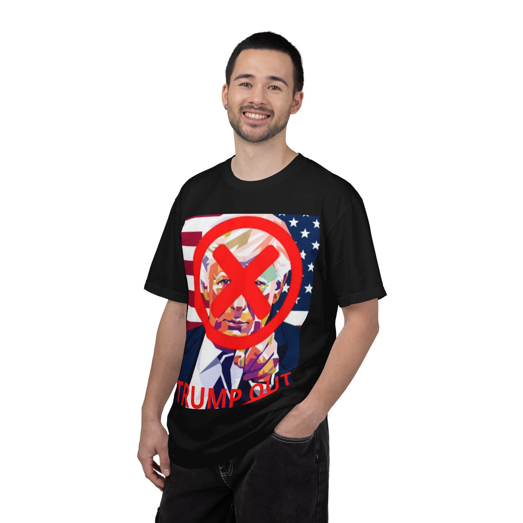 Anti-Trump Graphic T-Shirt — "Trump Out" Political Protest Tee